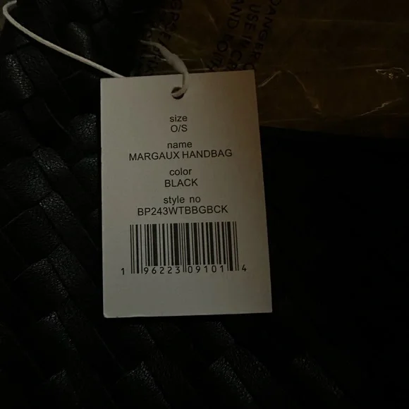 Walter Baker Black Woven Shoulder Bag - Picture 6 of 7